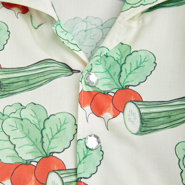 Veggie Print Blouse