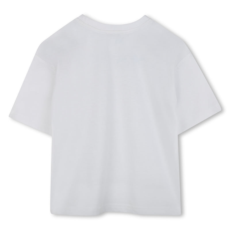 White Short Sleeves Logo Tee-Shirt