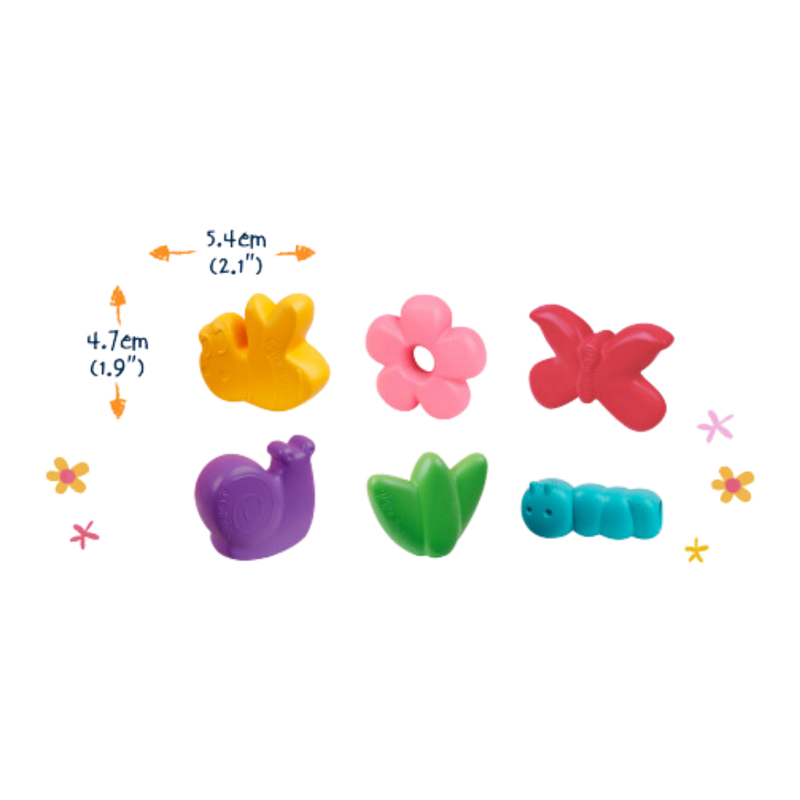 6 Garden Finger Crayons