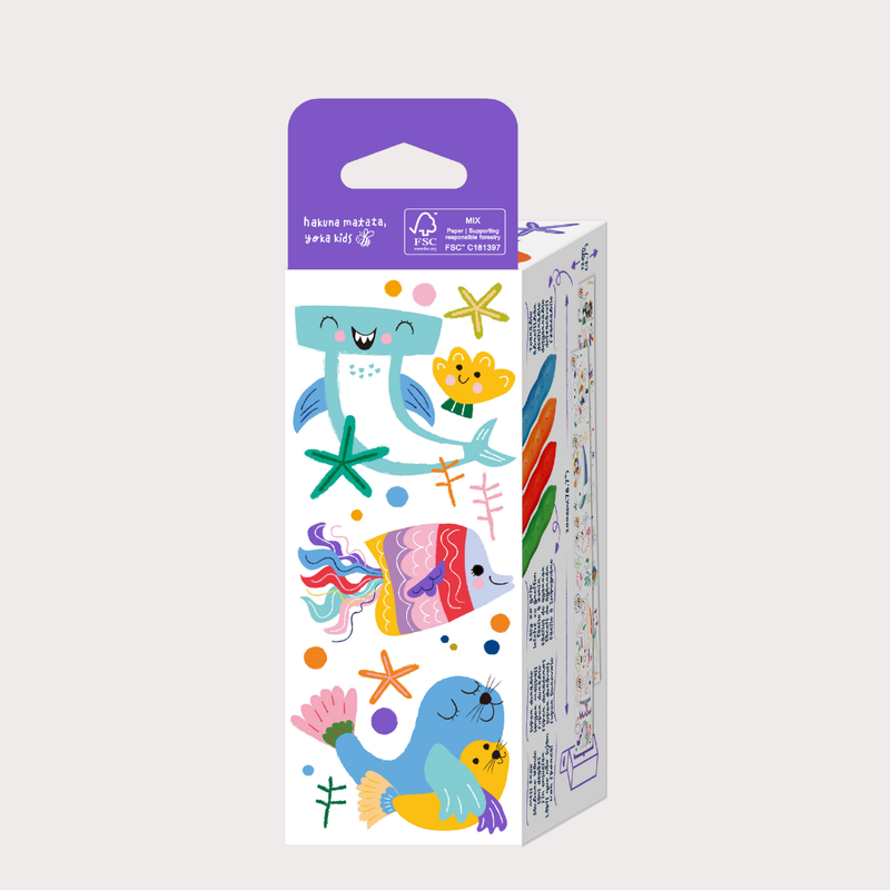 Mini Colouring Roll Kit Sealife