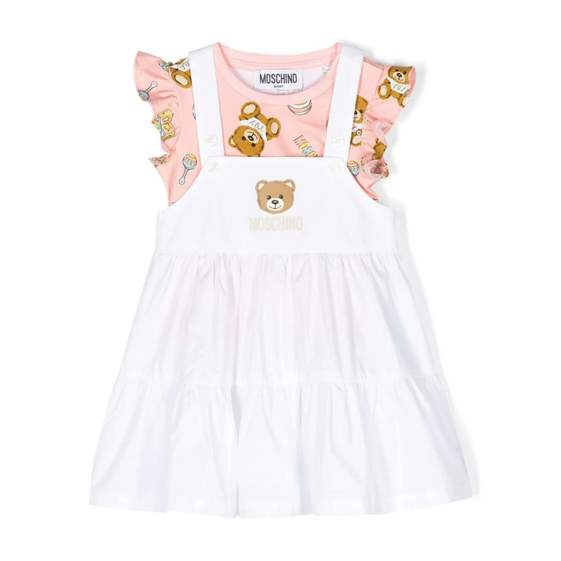 Baby Teddy Logo T-Shirt and Dress Set