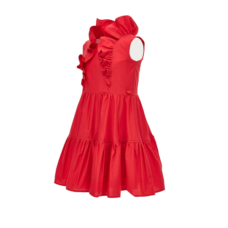 Red Poplin Dress