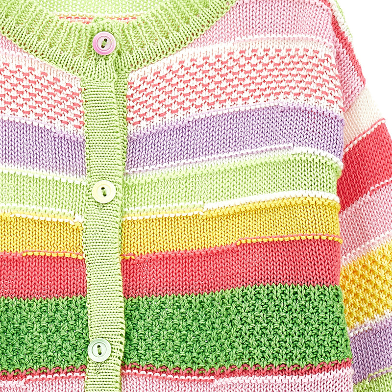 Multicolour Striped Cardigan