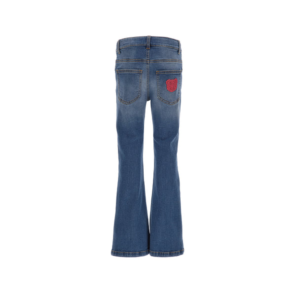 Lace Teddy Logo Jeans