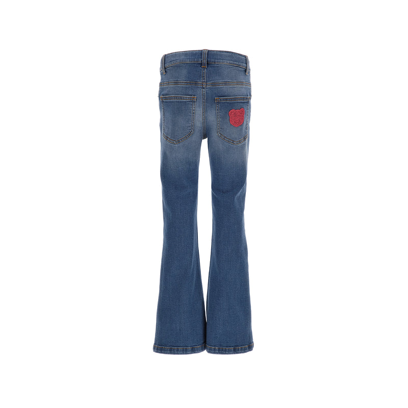 Lace Teddy Logo Jeans