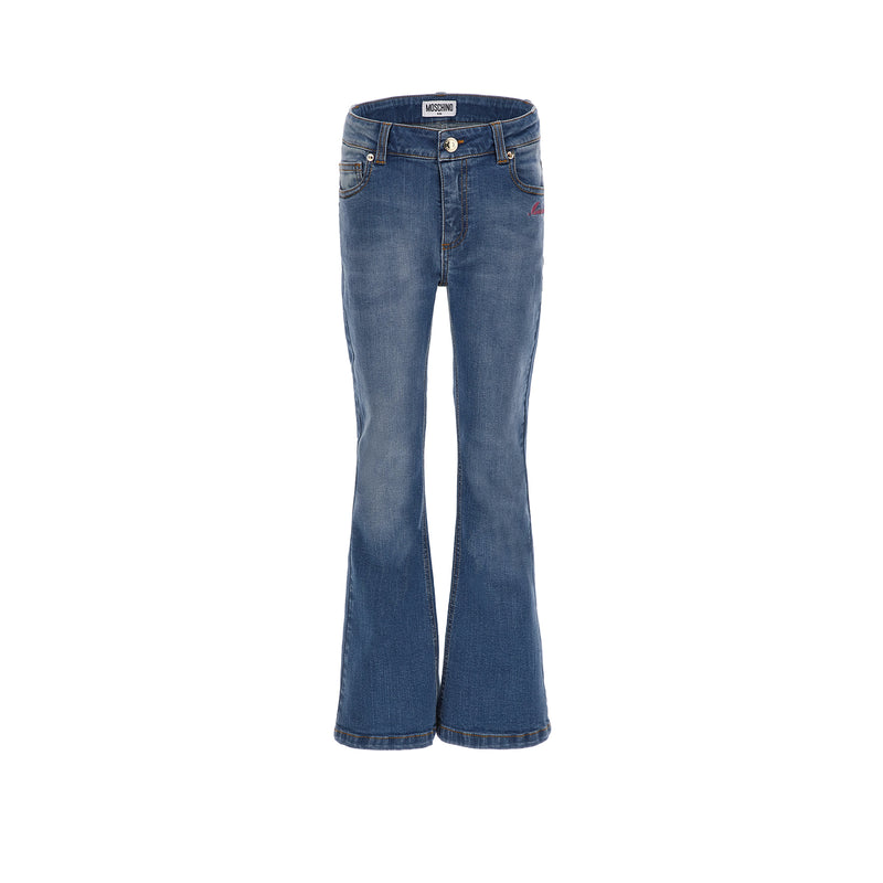 Lace Teddy Logo Jeans