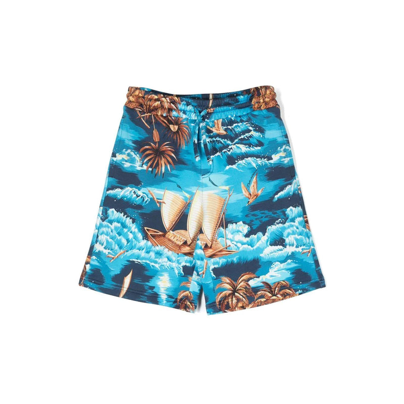 Hawaii Print Bermuda Shorts