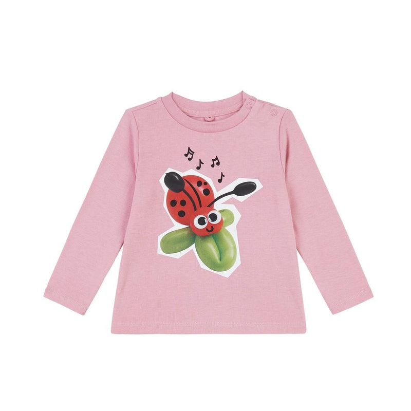 Long Sleeve Tee W/Ladybird Print