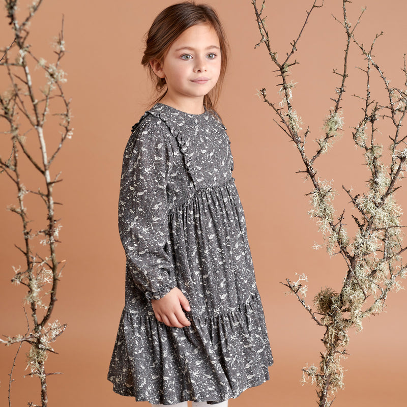 Dark Grey Girl Dress