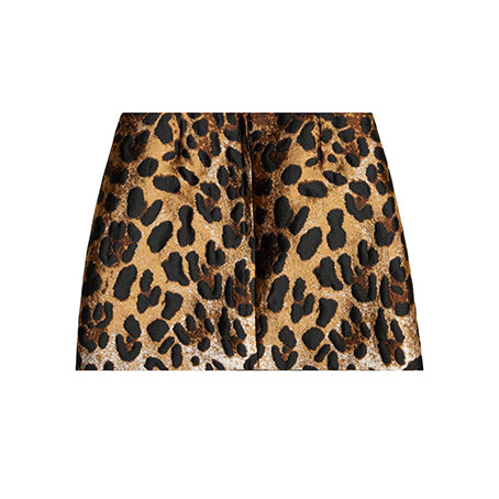 Leopard Jacquard Skirt